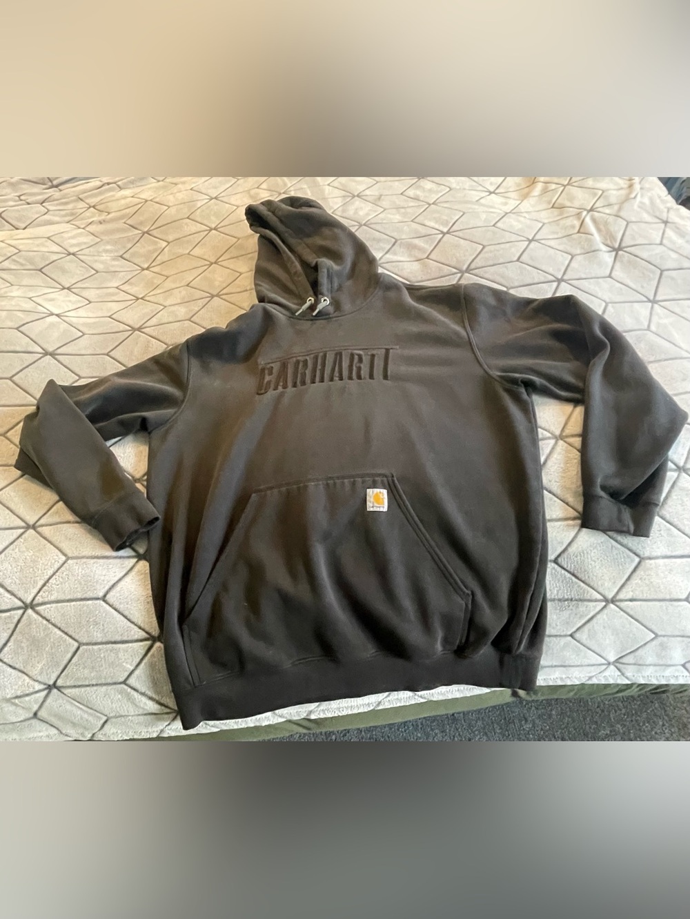 Carhartt Black Crewneck Logo Pullover Hoodie